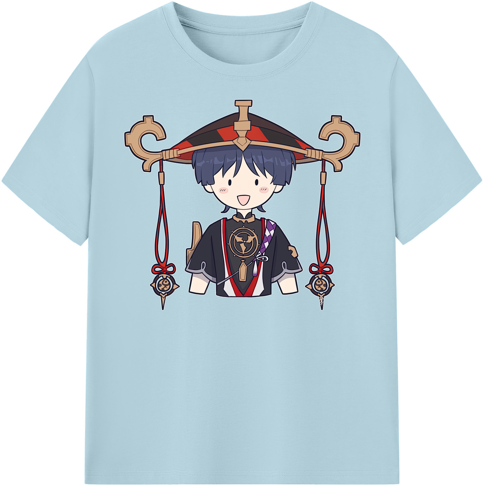 げんし神 さんペい genshin Sanpei 綿100％半袖Tシャツ（フロントプリント）